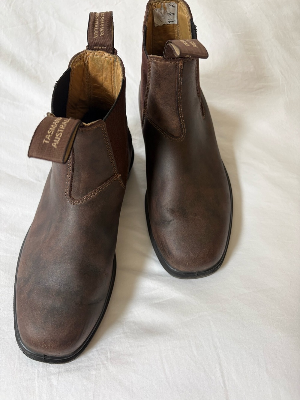 Blundstone Chisel Brown Leather Boots AU4, US 7